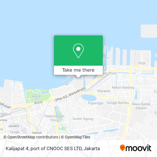 Kalijapat 4, port of CNOOC SES LTD map