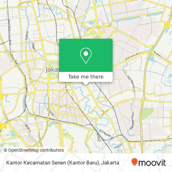 Kantor Kecamatan Senen (Kantor Baru) map