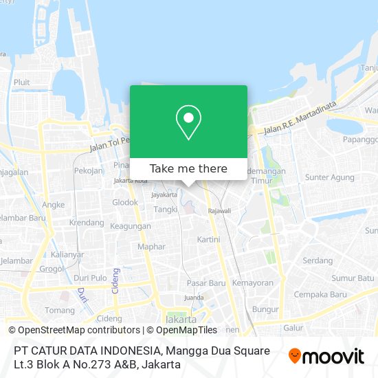 PT CATUR DATA INDONESIA, Mangga Dua Square Lt.3 Blok A No.273 A&B map