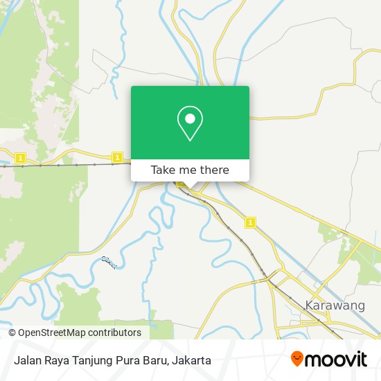 Jalan Raya Tanjung Pura Baru map