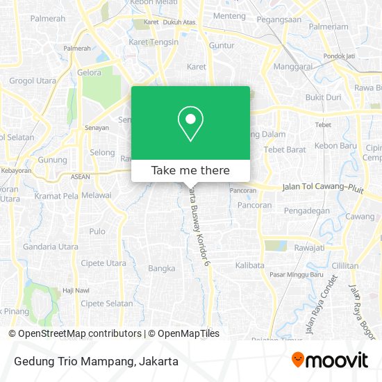 Gedung Trio Mampang map