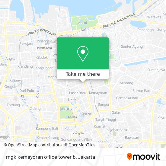mgk kemayoran office tower b map