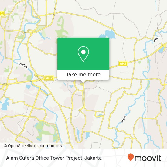 Alam Sutera Office Tower Project map