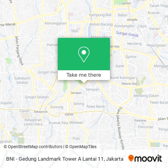 BNI - Gedung Landmark Tower A Lantai 11 map