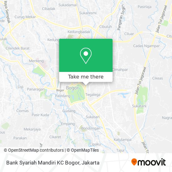 Bank Syariah Mandiri KC Bogor map