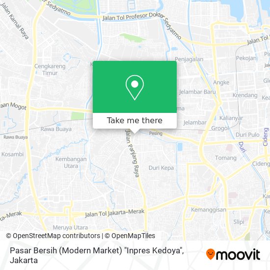 Pasar Bersih (Modern Market) "Inpres Kedoya" map