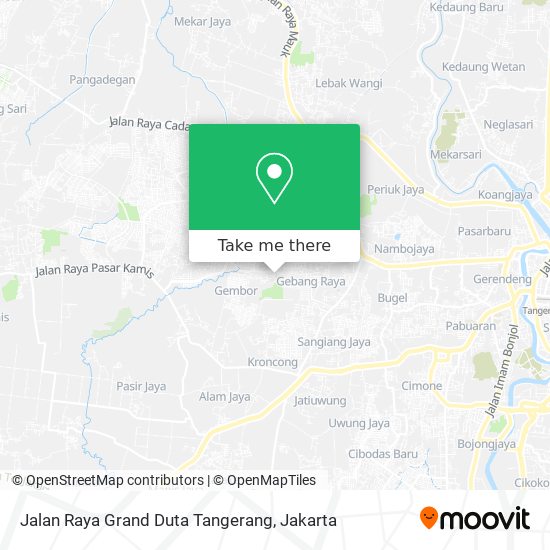 Jalan Raya Grand Duta Tangerang map