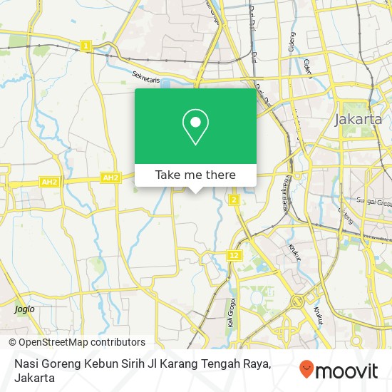 Nasi Goreng Kebun Sirih Jl Karang Tengah Raya map