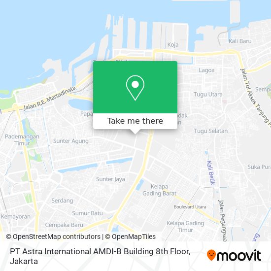 PT Astra International AMDI-B Building 8th Floor map