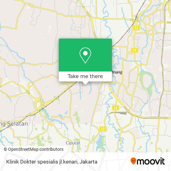 Klinik Dokter spesialis jl.kenari map