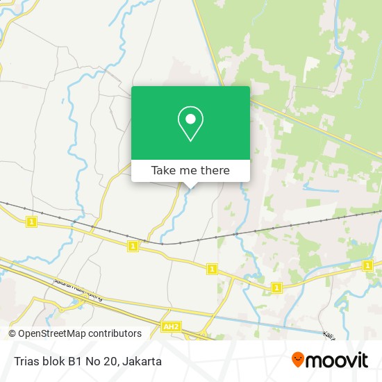 Trias blok B1 No 20 map