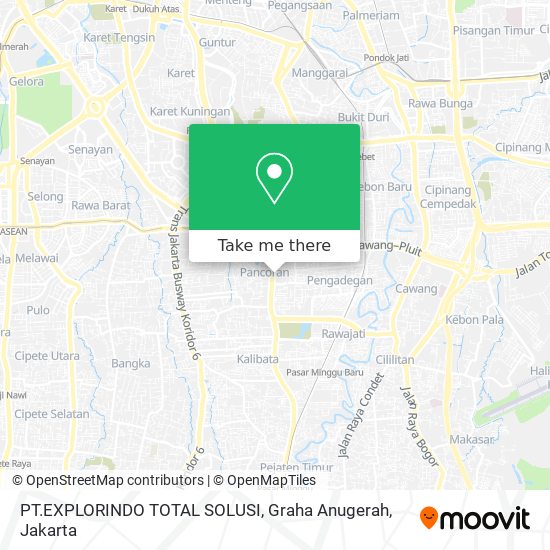 PT.EXPLORINDO TOTAL SOLUSI,  Graha Anugerah map
