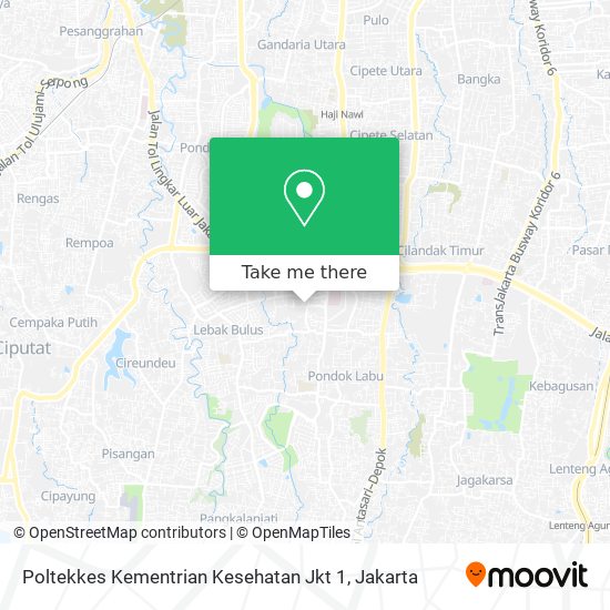 Poltekkes Kementrian Kesehatan Jkt 1 map