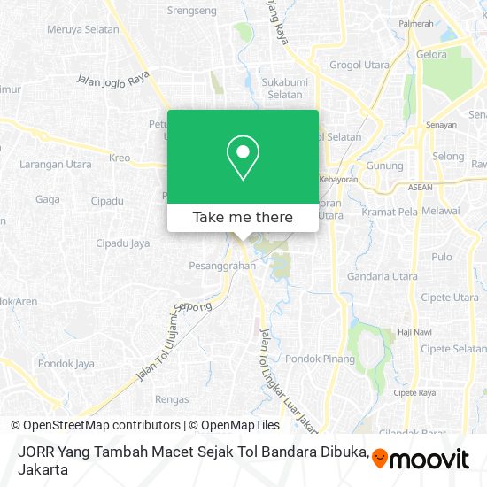 JORR Yang Tambah Macet Sejak Tol Bandara Dibuka map