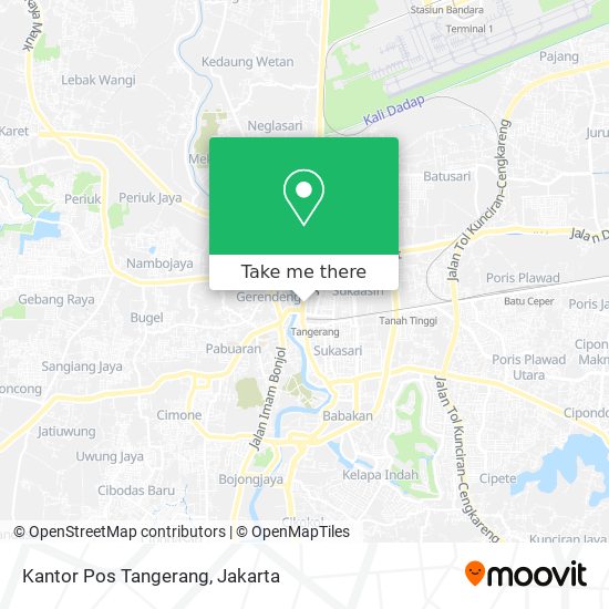 Kantor Pos Tangerang map