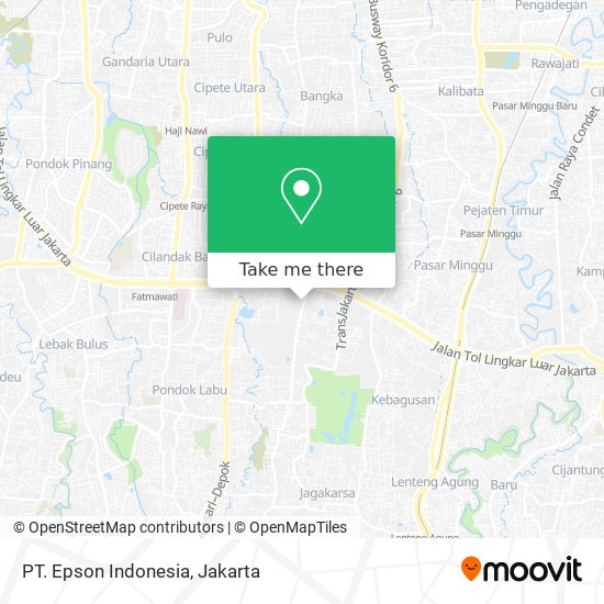 PT. Epson Indonesia map