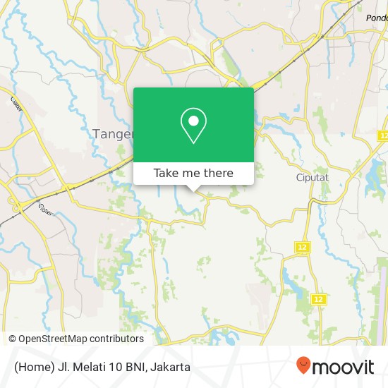 (Home) Jl. Melati 10 BNI map