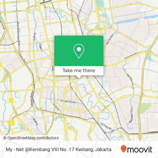 My - Net @Kembang VIII No. 17 Kwitang map