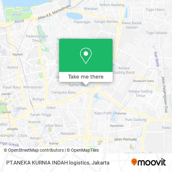 PT.ANEKA KURNIA INDAH logistics map