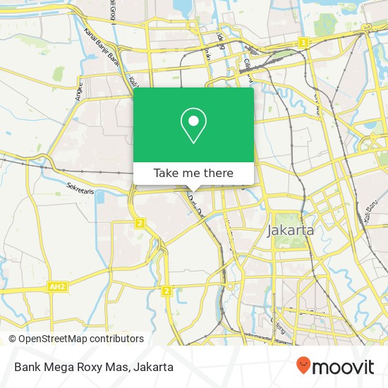 Bank Mega Roxy Mas map