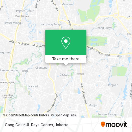 Gang Galur Jl. Raya Centex map