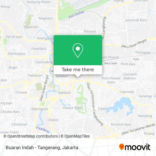 Buaran Indah - Tangerang map