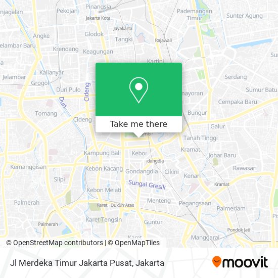 Jl Merdeka Timur Jakarta Pusat map