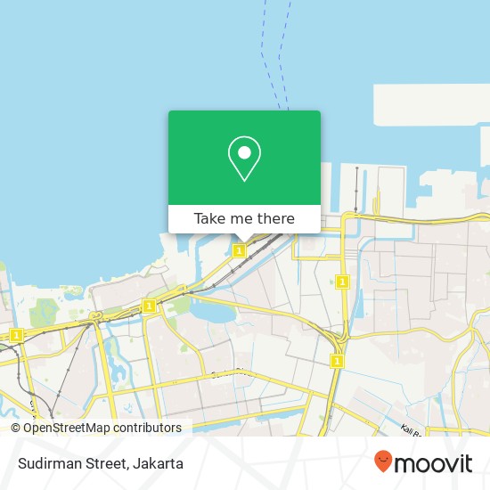 Sudirman Street map