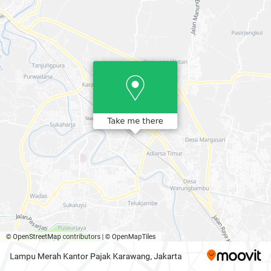Lampu Merah Kantor Pajak Karawang map