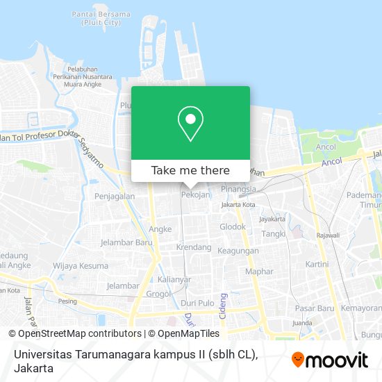 Universitas Tarumanagara kampus II (sblh CL) map