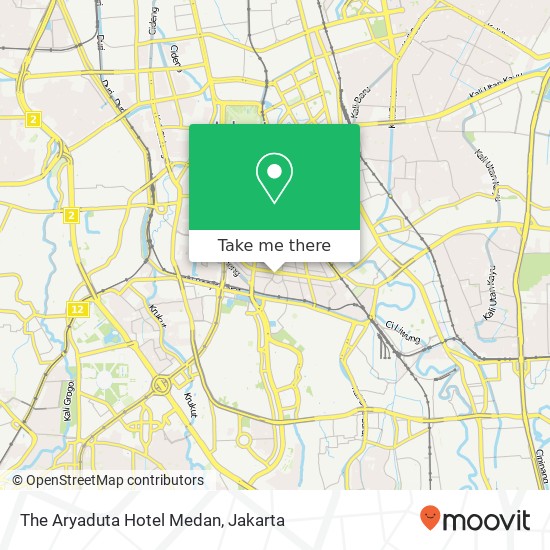 The Aryaduta Hotel Medan map