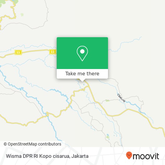 Wisma DPR RI Kopo cisarua map