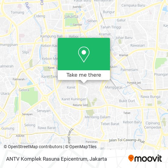 ANTV Komplek Rasuna Epicentrum map