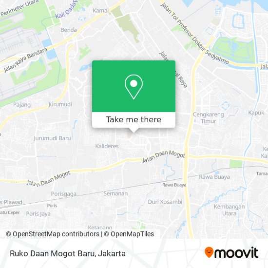 Ruko Daan Mogot Baru map