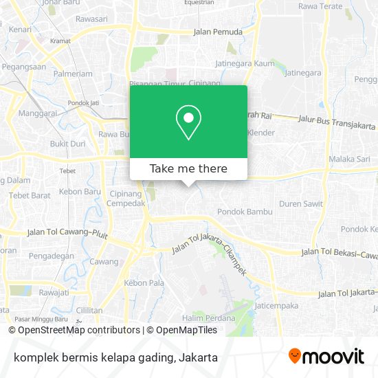 komplek bermis kelapa gading map