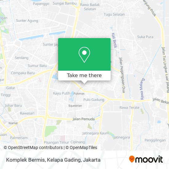 Komplek Bermis, Kelapa Gading map