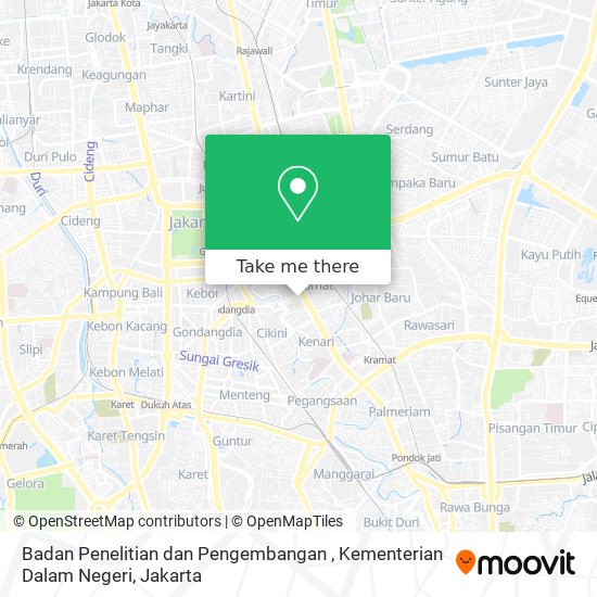 Badan Penelitian dan Pengembangan , Kementerian Dalam Negeri map