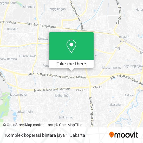Komplek koperasi bintara jaya 1 map