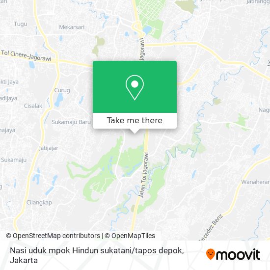 Nasi uduk mpok Hindun sukatani / tapos depok map