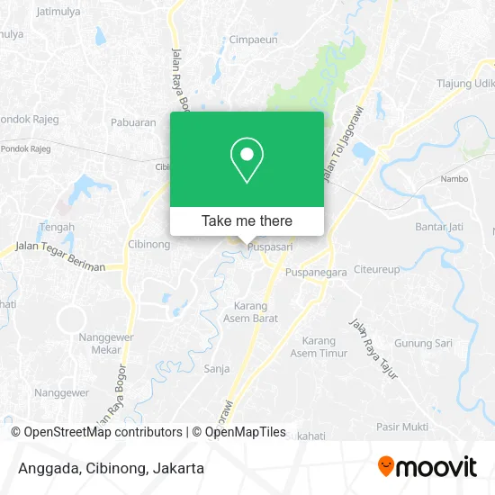 Anggada, Cibinong map