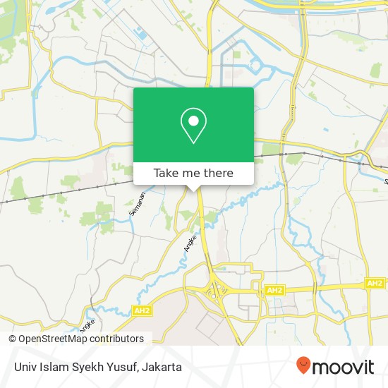 Univ Islam Syekh Yusuf map