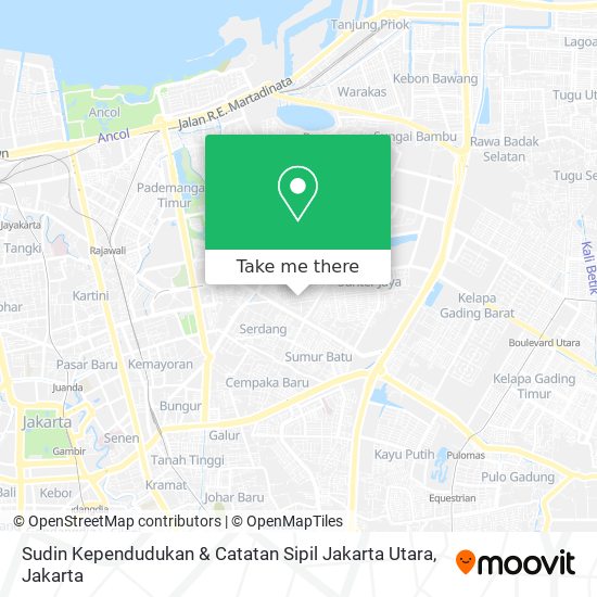 Sudin Kependudukan & Catatan Sipil Jakarta Utara map