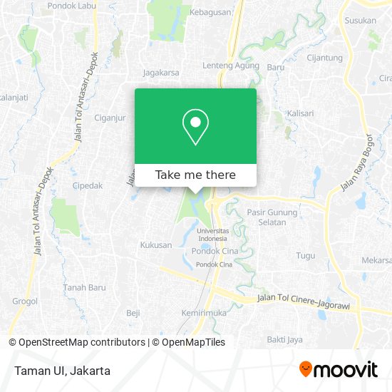 Taman UI map