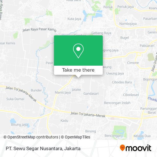 PT. Sewu Segar Nusantara map