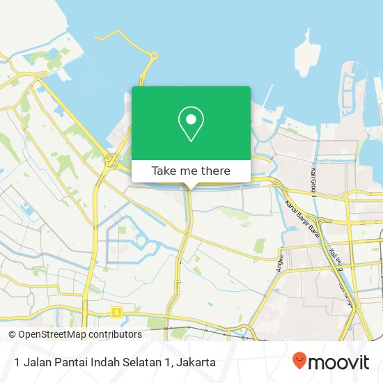 1 Jalan Pantai Indah Selatan 1 map