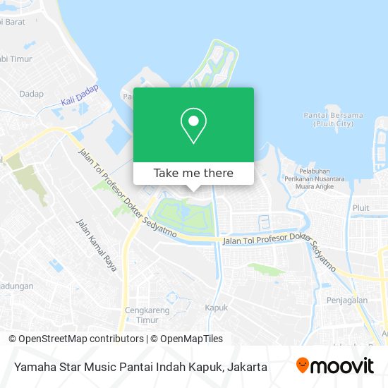 Yamaha Star Music Pantai Indah Kapuk map