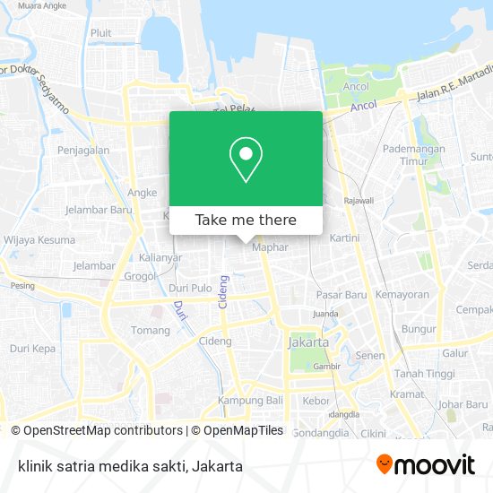 klinik satria medika sakti map