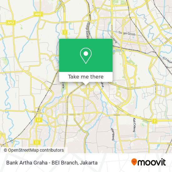 Bank Artha Graha - BEI Branch map