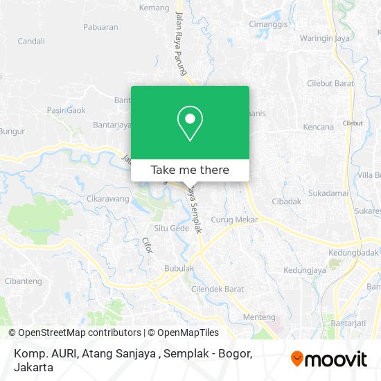 Komp. AURI, Atang Sanjaya , Semplak - Bogor map