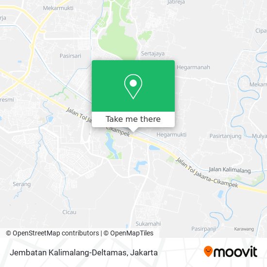 Jembatan Kalimalang-Deltamas map